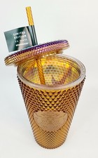 Starbucks 50th Anniversary Limited Edition Gold Studded Tumbler 16oz Venti 2021 picture