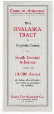 c. 1917 Arkansas Land Promotion Brochure Onalaska Tract Ouichita County picture