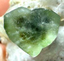 Ultra Rare Shape Heart Shaped Bi Color Tourmaline Crystal On Matrix. 120 Carat picture