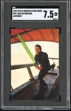 Vintage 1983 Japanese Myojo Noodles Luke Skywalker Star Wars Card #29 SGC 7.5 picture