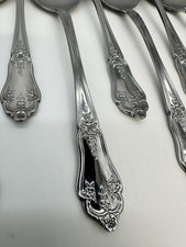 Vintage Silverware Stainless Rogers Co Stanley Korea Lot of 60 Pieces Floral picture