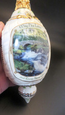 Bradford Irish Blessing Porcelain Ornament Shamrock Gold Trim  MAY HER LAKES picture