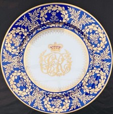 Royal Collection The King’s China 12.5” Round Plate Excellent Condition picture