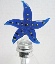 New starfish ART GLASS wine bottle stopper HAND CRAFTED picture