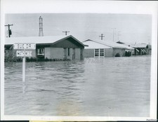 1957 Richland Hills Ft Worth Tx Inundated By Fossil Creek Disasters Photo 7x9 picture