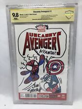 Uncanny Avengers #1 (2012) Jim Salicrup Original Art Sketch Spider-Man CBCS 9.8 picture