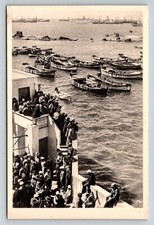 Israel  Chalutzim Landing at Jaffa  Postcard picture