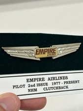 Vintage Empire Airlines Pilot Wings Badge - 2nd Issue (1977-Present) picture