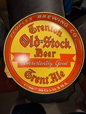 1930sVERY RARE TRENTON OLD STOCK TRENT ALE PEOPLES BREWING CO TRENTON, NJ  TRAY picture