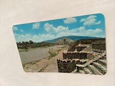 Tarjeta Postal Vista Color Avenue oDead Pyramid Moon Teotihuacan Postcard Mexico picture