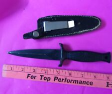 Vintage United UC-204 Black Widow Model Boot Knife Dagger With Sheath picture