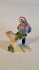 Royal Copley figural parrot bud vase figurine hand-painted, heavy glaze finish  picture