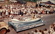 Rockland ME Seafoods Festival Parade Float c1950s-60s Vintage Postcard picture