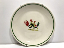 Vintage Steubenville Horizon Farmhouse Rooster Plate with Wall Hanger picture