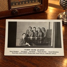 1940s Stamps Ozark Quartet KWFT Wichita Falls Texas Gospel Rare Photo Postcard picture