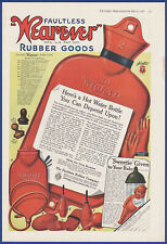 Vintage 1918 WEAREVER Faultless Hot Water Bottle Rubber Goods Ephemera Print Ad picture