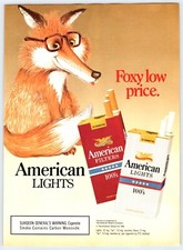 1991 FOX AMERICAN CIGARETTES Vintage 8