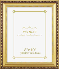 8X10 Gold Picture Frame, Vintage Ornate Decorative Photo Frame picture