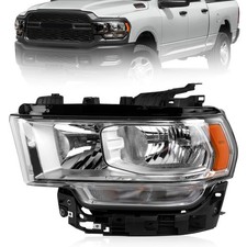 Chrome Halogen Headlights Assembly Compatible with 2019 2020 2021 2022 2023 2024 picture