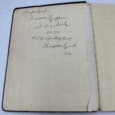 Original Circa  1918-1925 US NAVY Operating Base Signal School Handwritten picture
