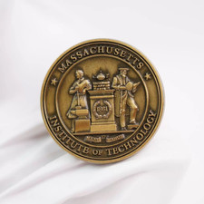 MIT Logo Metal Pin Badge | Massachusetts Institute of Technology Tin Alloy Pin picture