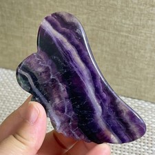 66g Natural beautiful Rainbow Fluorite Crystal Rough slices stone specimens picture