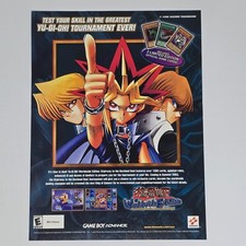 Yu GI Oh Worldwide Edition Game Boy Advance Authentic Magazine Ad picture
