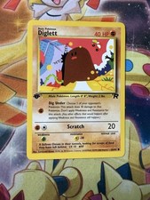 Diglett 2000 Team Rocket 1st Edition WOTC Vintage Pokemon Card 52/82 (NM) picture