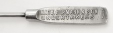 Math. Hermann & Son (St.Louis, MO.) Undertakers Adv. Screwdriver / Pat. 1919 picture