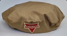 Vintage CONOCO Service Station Attendant's Hat with Sewn Red Triangle Logo Patch picture