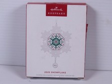 HALLMARK 2025 SNOWFLAKE PORCELAIN ORNAMENT NEW picture