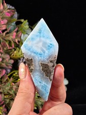 48G NATURAL LARIMAR STONE BLUE DOMINICAN GEMSTONE ROUGH RAW MINERAL picture