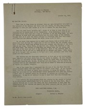 Berton I Staples / Letter by Native American Crafts Dealer in New Mexico 1932 picture