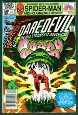 Daredevil 177 VF/NM 9.0 Miller Newsstand Marvel 1981 picture