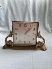 Vintage Elegant Semca 8 Days 15 Jewels Swiss Made Desk Clock Working picture
