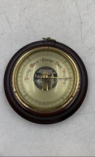 Vintage Stormy Rain Change Fair Very Dry Analog Weather Station Barometer picture