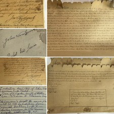 Beautiful 1803 Land Indenture Kingston NY Ulster County New York- Multiple Pages picture