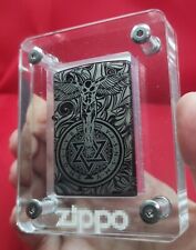 Zippo Lighters Crystal Acrylic Display Frame Show Case Storage Box picture