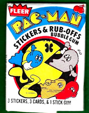 PAC-MAN  1980 FLEER 1 WAX PACK SEALED UNOPENED PACK WHITE PACK picture