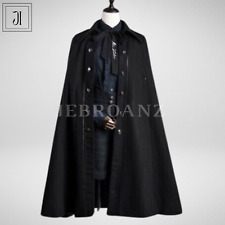 Brand New Black Replica Military Cape-Griffin School Women Long cloak Wool Coat picture