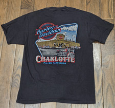 Vintage Harley Davidson Shirt Charlotte North Carolina Men's Large USA 1998 picture