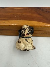 Antique Hubley Puppo Boston Terrier Puppy Dog Cast Iron Paperweight Favor Toy picture