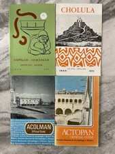 4 Mexican Tourist Guides Various Cholula Actopan picture