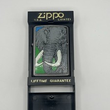 Vintage Zippo – Elephant – Barrett Smythe Endangered Animals – XI (1995) – Rare picture