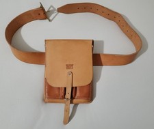 Vintage Roy Gfeller Casemaker Leather Geoscience Field Belt & Pouch Case Survey picture