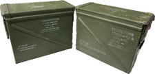 2 Pack- USGI 20mm AMMO CAN M548 1500 ROUNDS 7.62 METAL LARGE AMMO CAN EXCELLENT picture