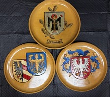 German city coats of arms Nürnberg Nuremberg Frankfurt Munich München Wood Plate picture