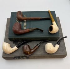  Vintage Lot of 6 Tobacco Pipes (Mokum, Esquire, others) picture