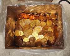 15 lbs of  Gold Aluminum Krewe of Rex Bulk ONLY Mardi Gras Doubloons picture