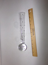 Vtg  Glass Bud Vase Controlled Bubble Paperweight Clear Base picture